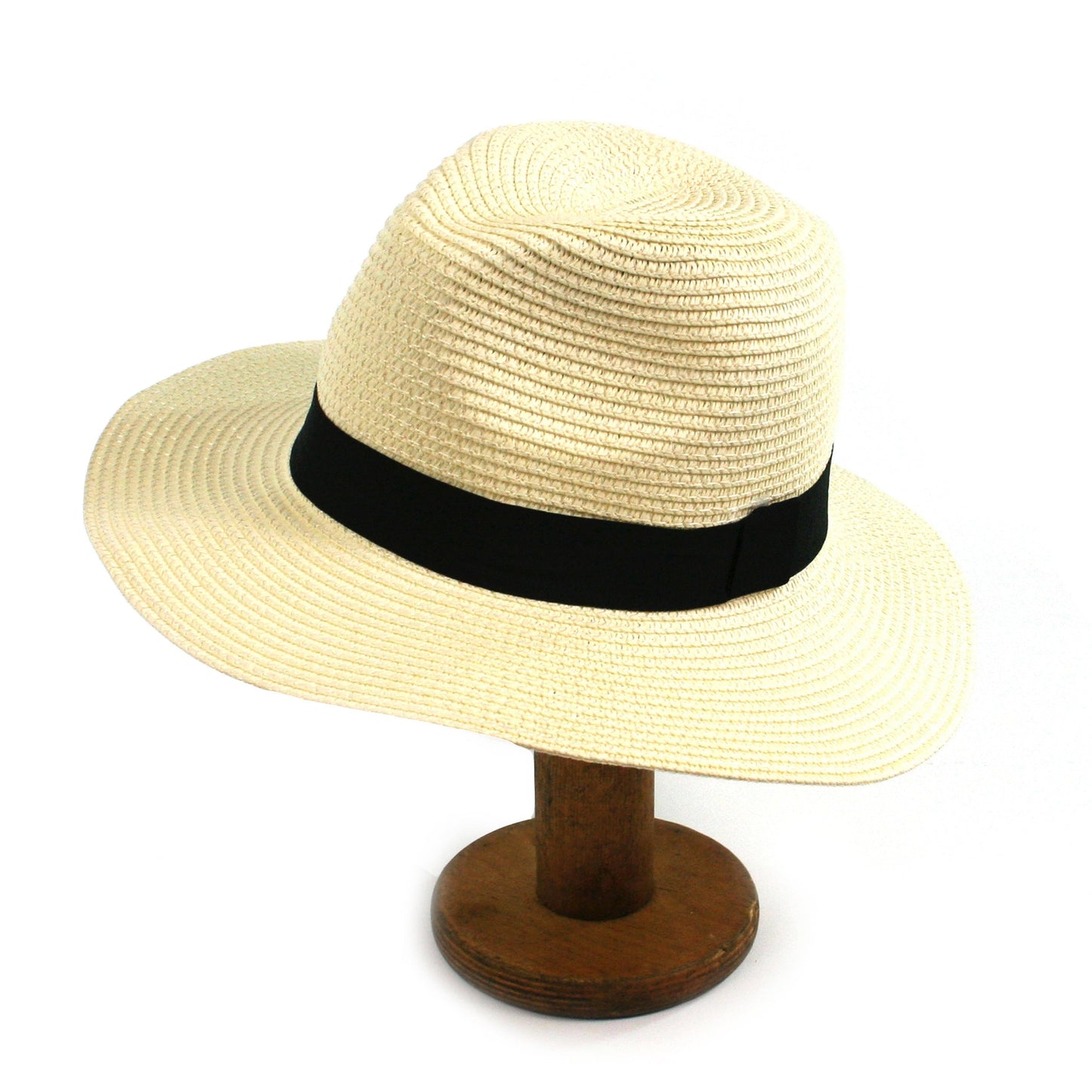 BLACK GINGER PANAMA STYLE SUN HAT Hattu