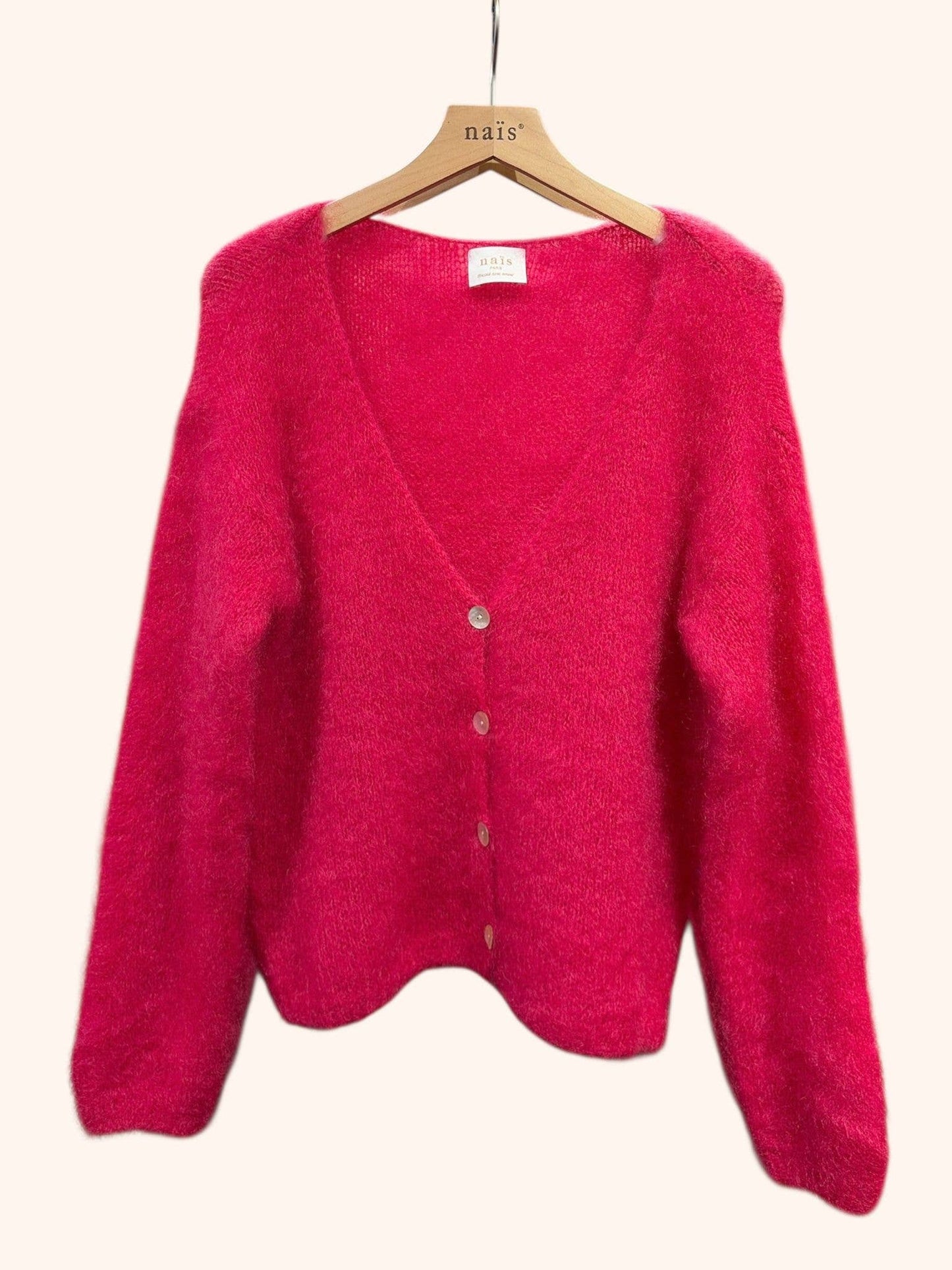 NAÏS PARIS Kid Mohair Neuletakki napeilla