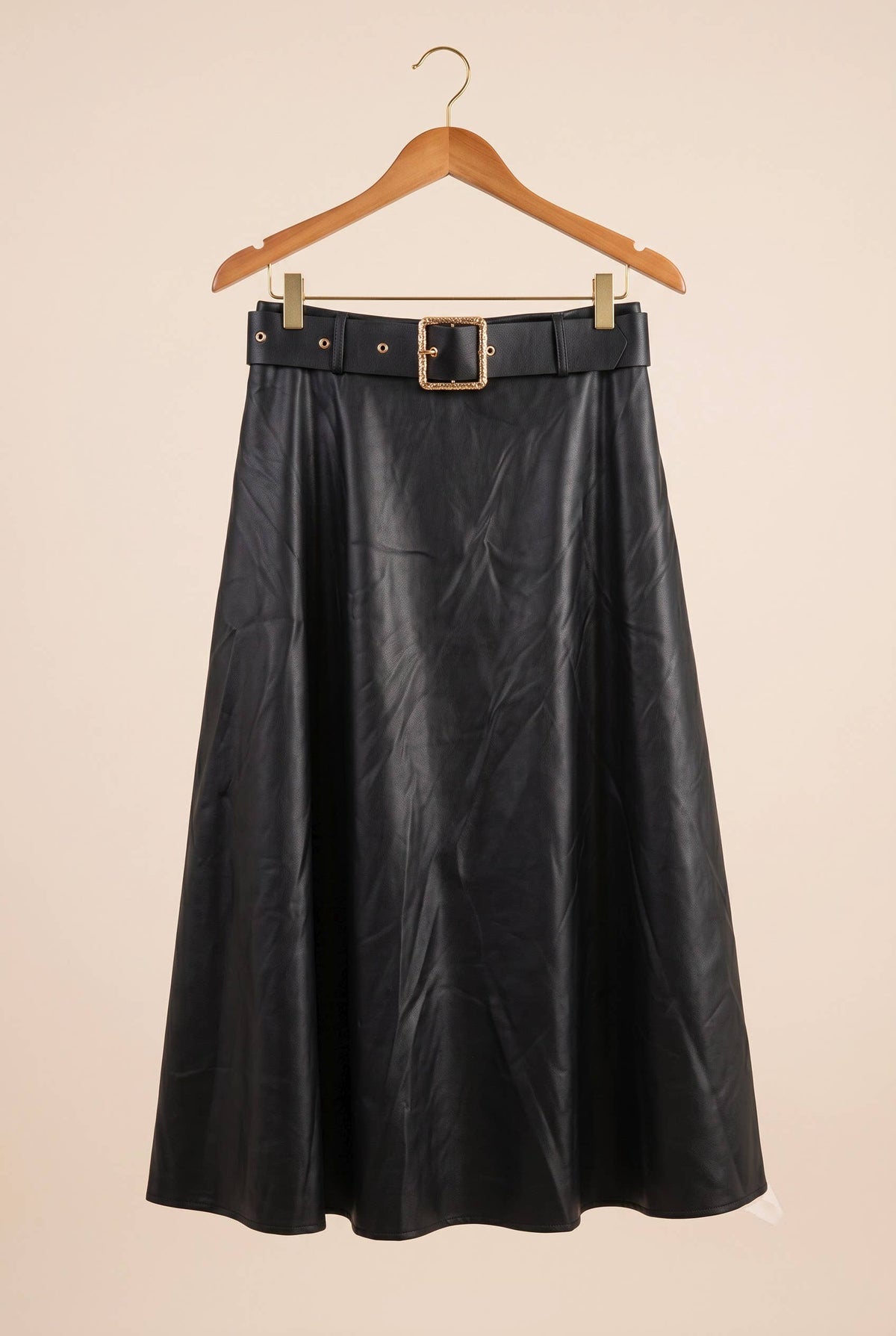 MOOYA COLETTE FAUX LEATHER SKIRT Hame