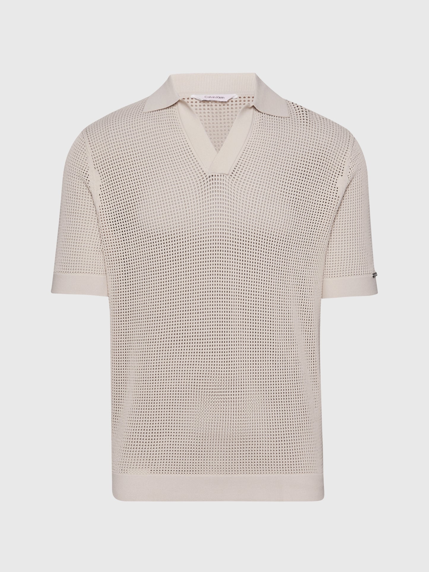 CALVIN KLEIN OPEN KNIT POLO Paita