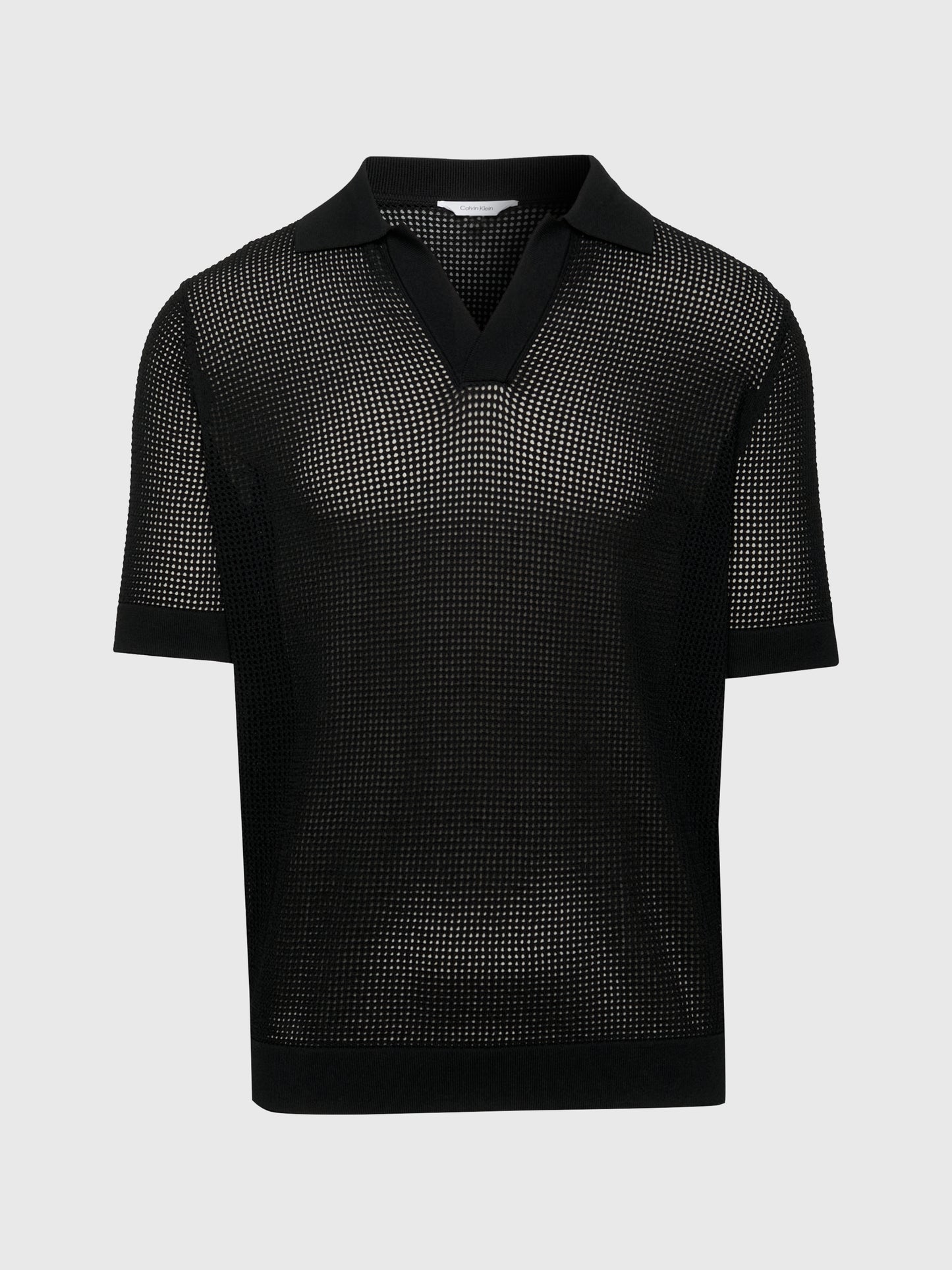 CALVIN KLEIN OPEN KNIT POLO Paita