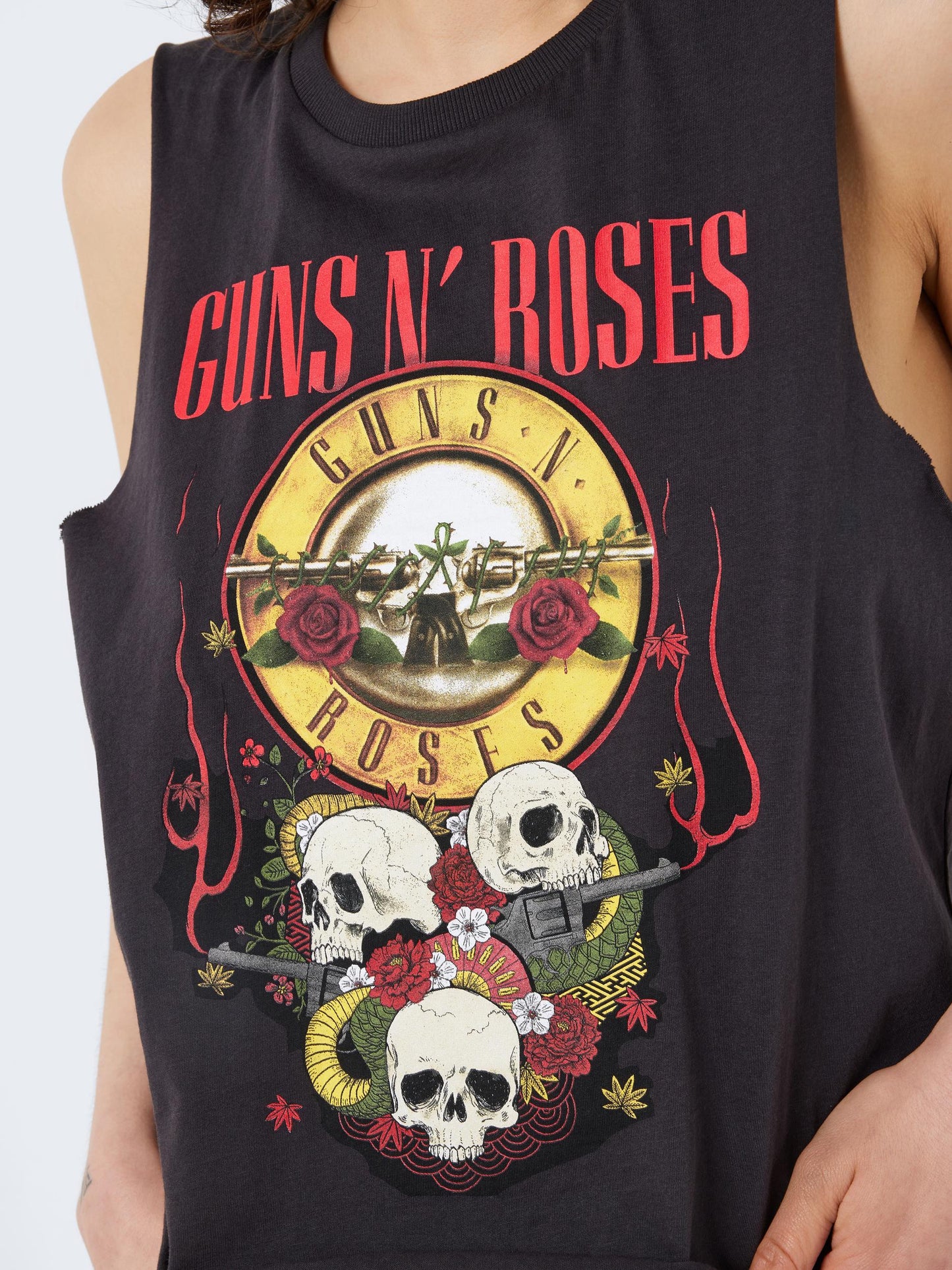 NMMAX S/L GUINS N ROSES O-NECK TOP Toppi