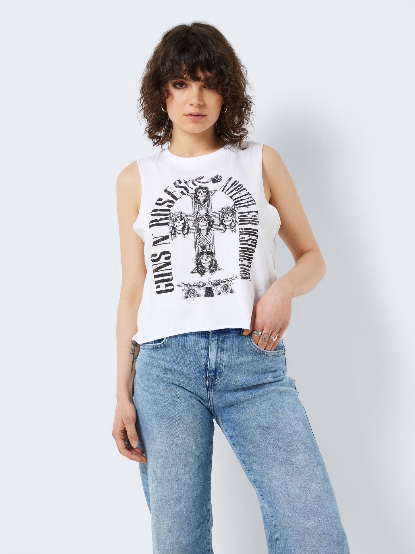 NMMAX S/L GUINS N ROSES O-NECK TOP Toppi