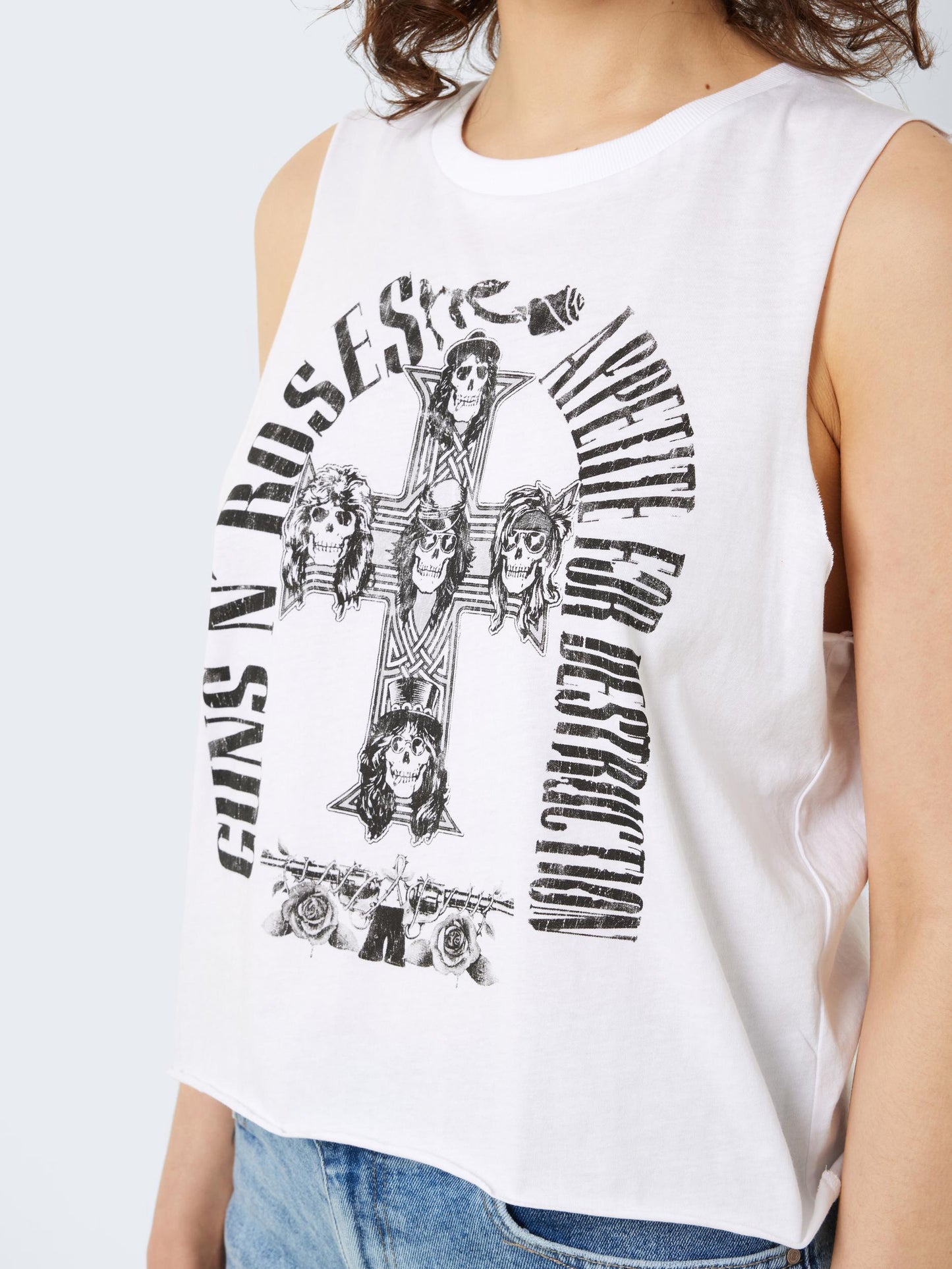 NMMAX S/L GUINS N ROSES O-NECK TOP Toppi