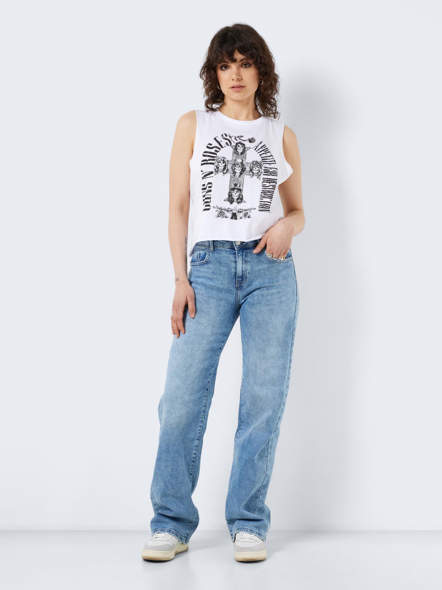 NMMAX S/L GUINS N ROSES O-NECK TOP Toppi