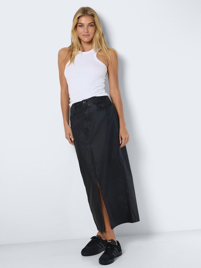 NMKATH NW LIT LONG SKIRT COATED BL NOOS Hame