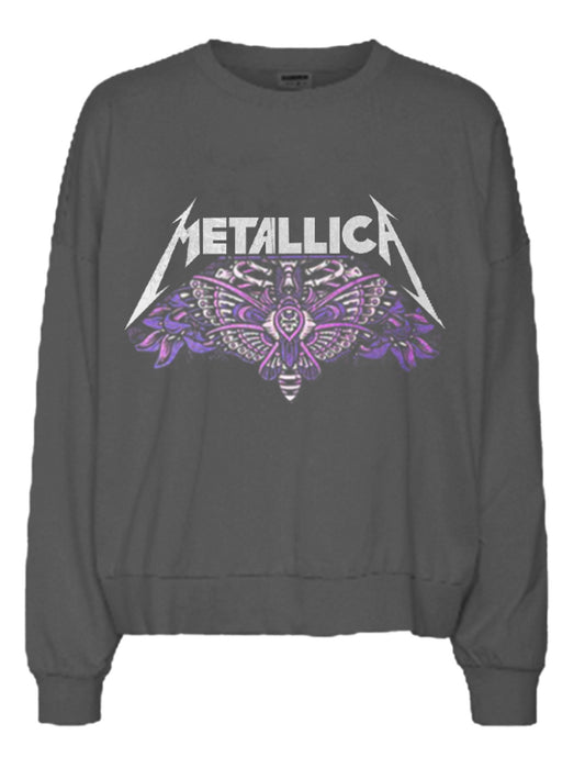 NMARIEL L/S METALLICA SWEAT JRS Collegepusero