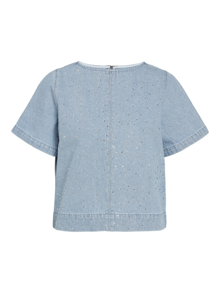 NMJANNEL 2/4 REGULAR SHIRT F088LB Farkkupaita