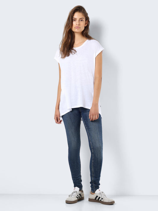 NMMATHILDE S/S LOOSE LONG TOP FWD NOOS T-Paita