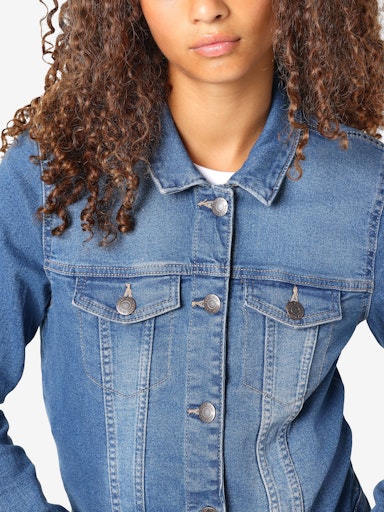 NMDEBRA L/S CLR DENIM JACKET S Farkkutakki