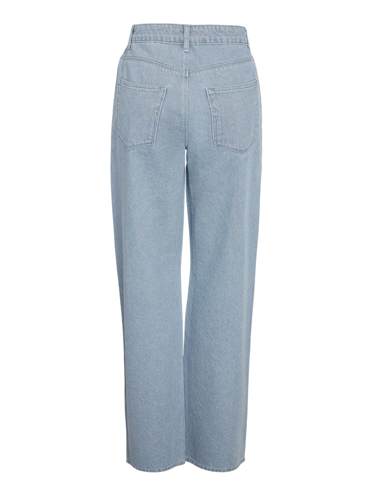 NMJANNEL 2/4 HW LOOSE JEANS F0088LB Farkut