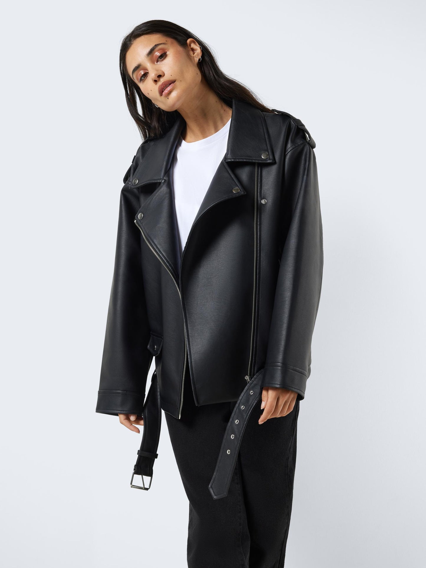 NMPAULINA OVERSIZE BIKER JACKET NOOS Takki