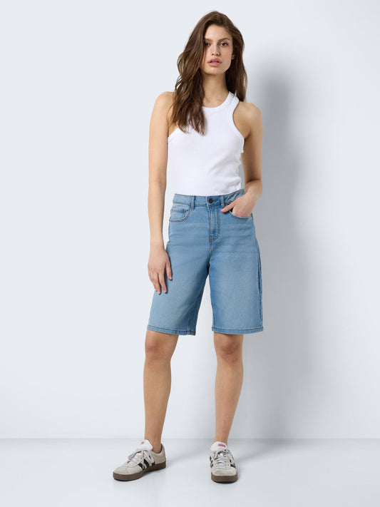 NMLIRA HW LONG DENIM SHORTS Shortsit