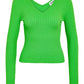 NMPERNILLE L/S V-NECK KNIT TOP FWD Neule