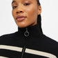 OBJESTER L/S KNIT ZIP PULLOVER Neule