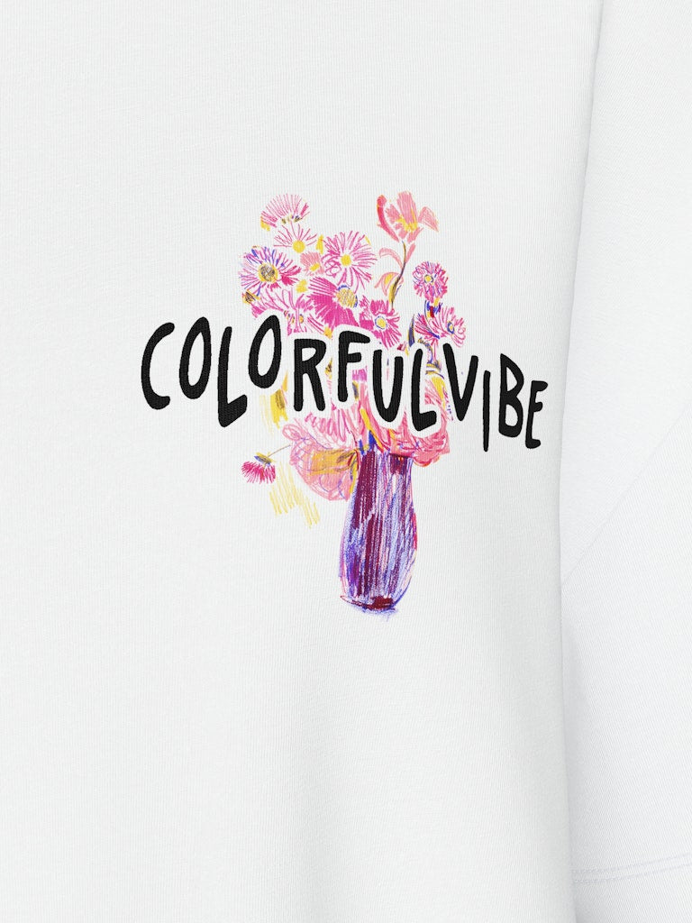 PCFLOWER SS OVERSIZED TEE T-paita