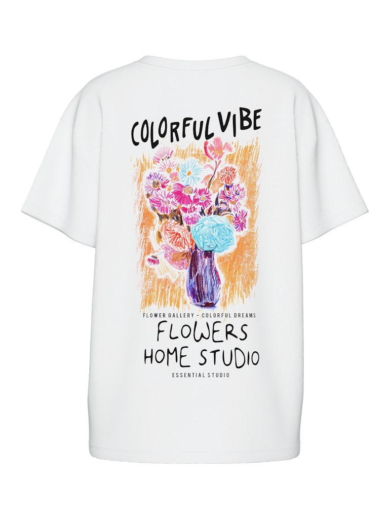 PCFLOWER SS OVERSIZED TEE T-paita