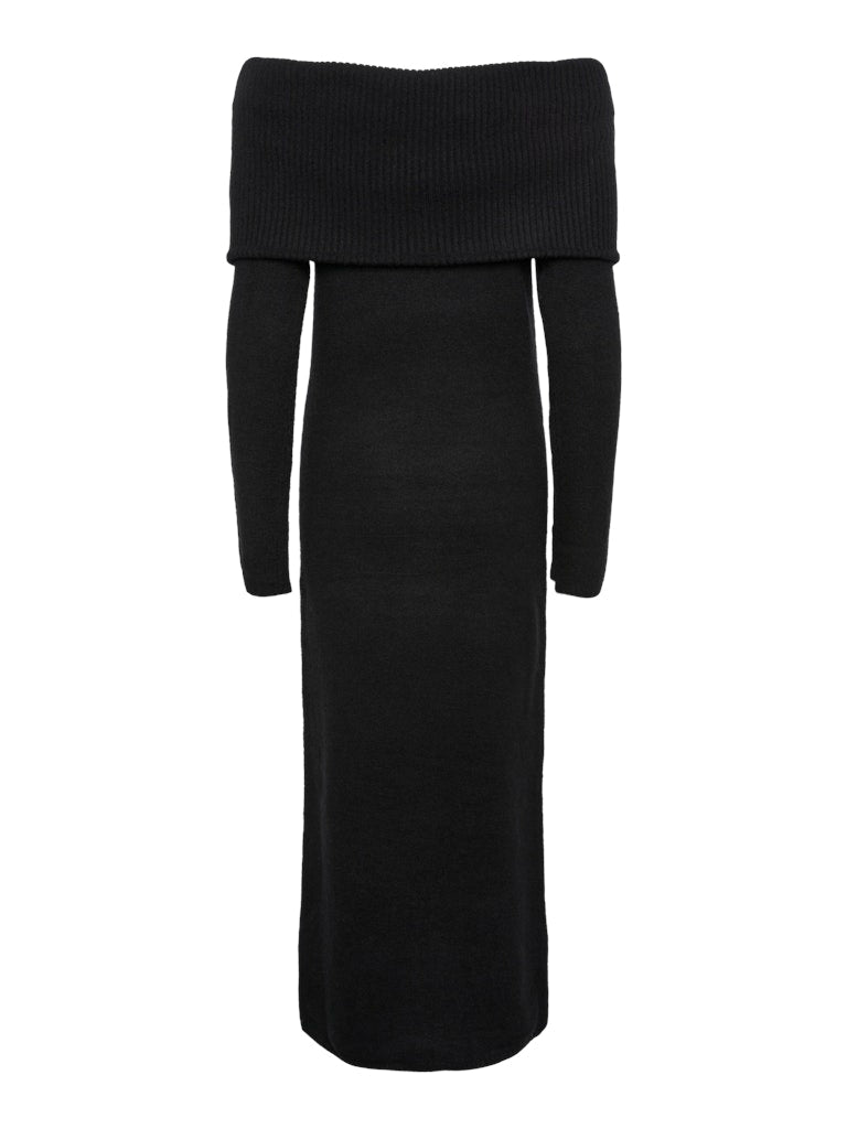 PCRIKO LS ANK OFF SHOULDER KNIT DRESS BC Neulemekko