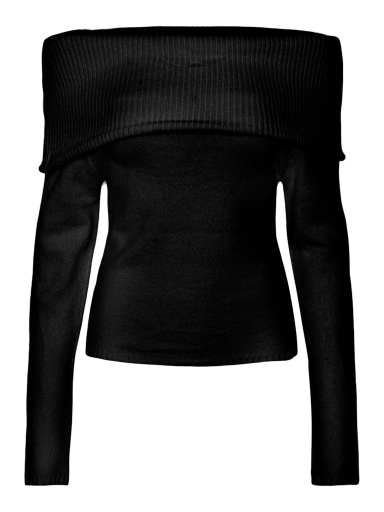 PCRIKO LS OFF SHOULDER KNIT BC Neulepaita