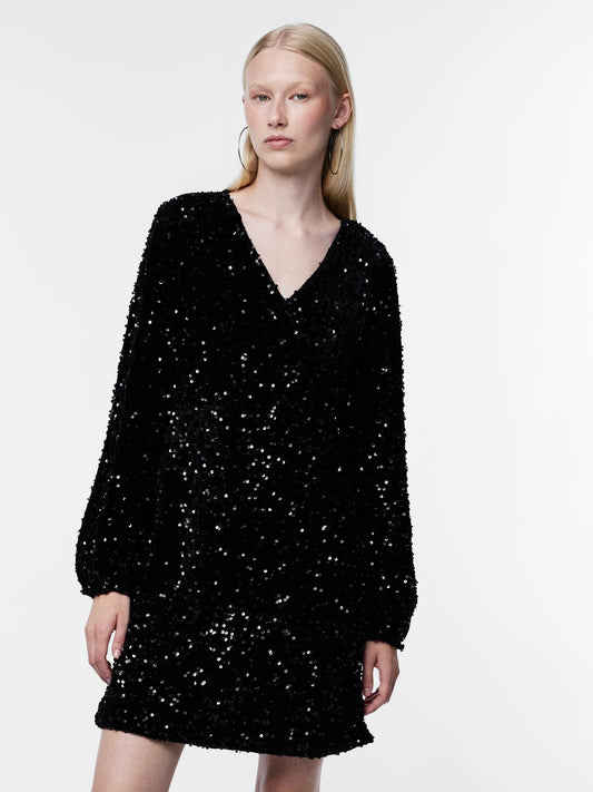 PCKAM LS WRAP DRESS BC Mekko