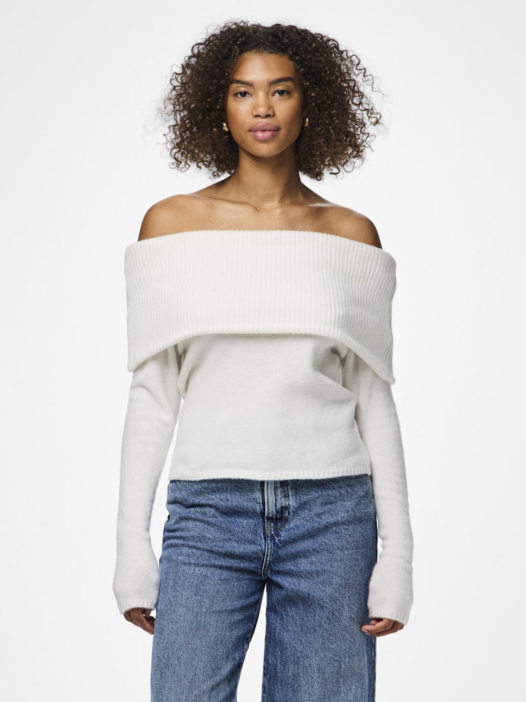 PCRIKO LS OFF SHOULDER KNIT BC Neulepaita