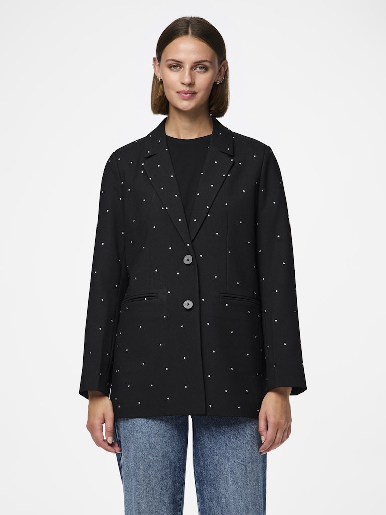 PCPEVA RHINESTONE LOOSE BLAZER Bleiseri