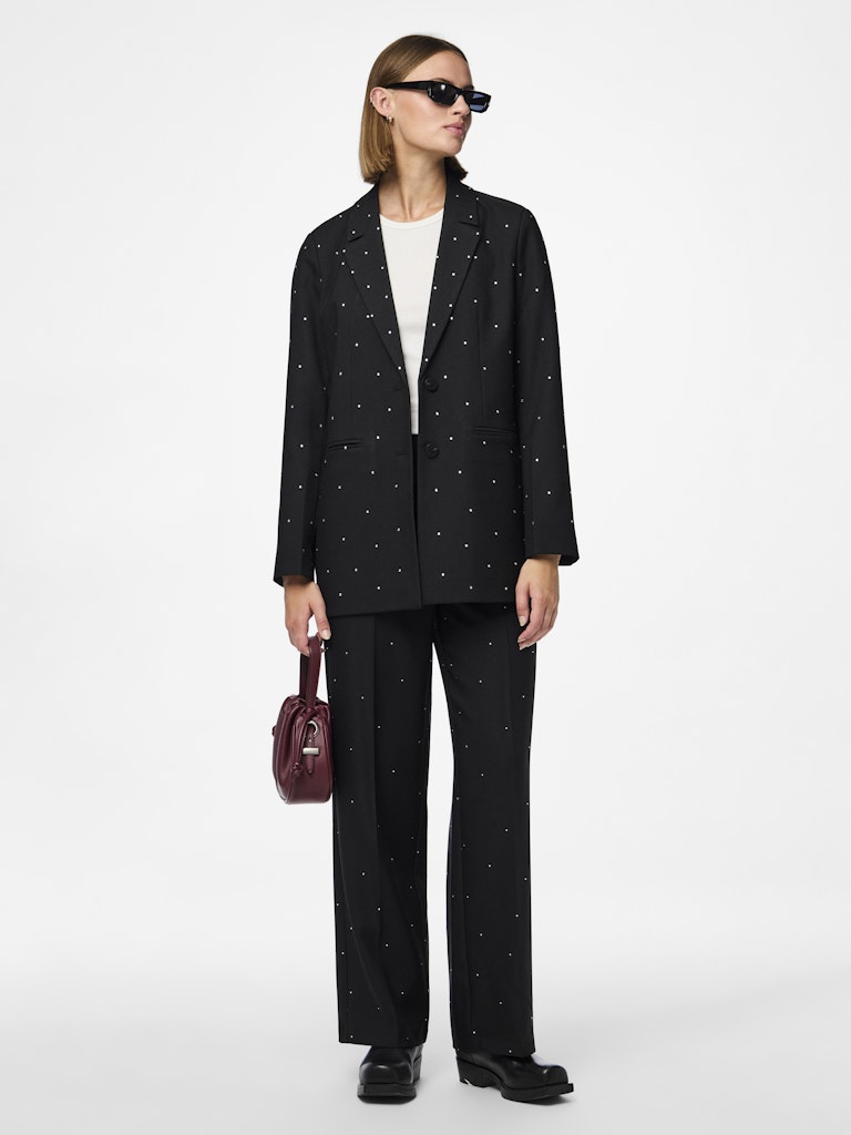 PCPEVA RHINESTONE LOOSE BLAZER Bleiseri