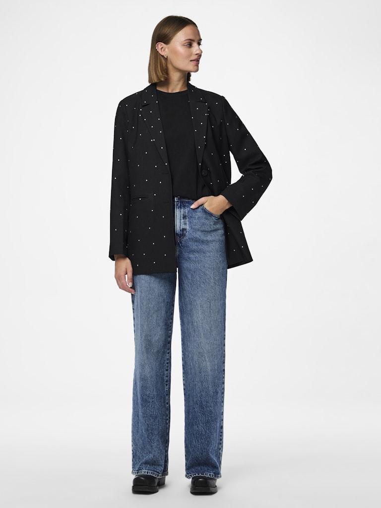 PCPEVA RHINESTONE LOOSE BLAZER Bleiseri