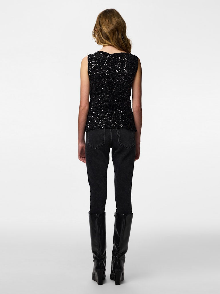 PCKAM TANK TOP JRS BC Paljettitoppi