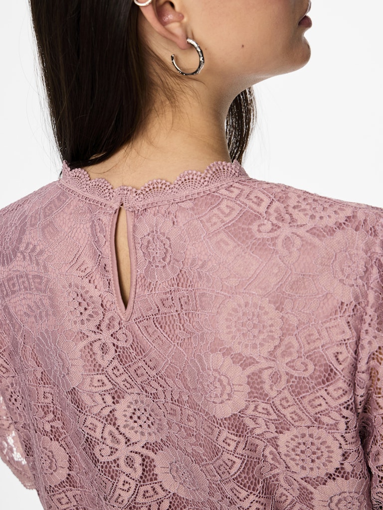 PCOLLINE SS LACE TOP NOOS Pusero