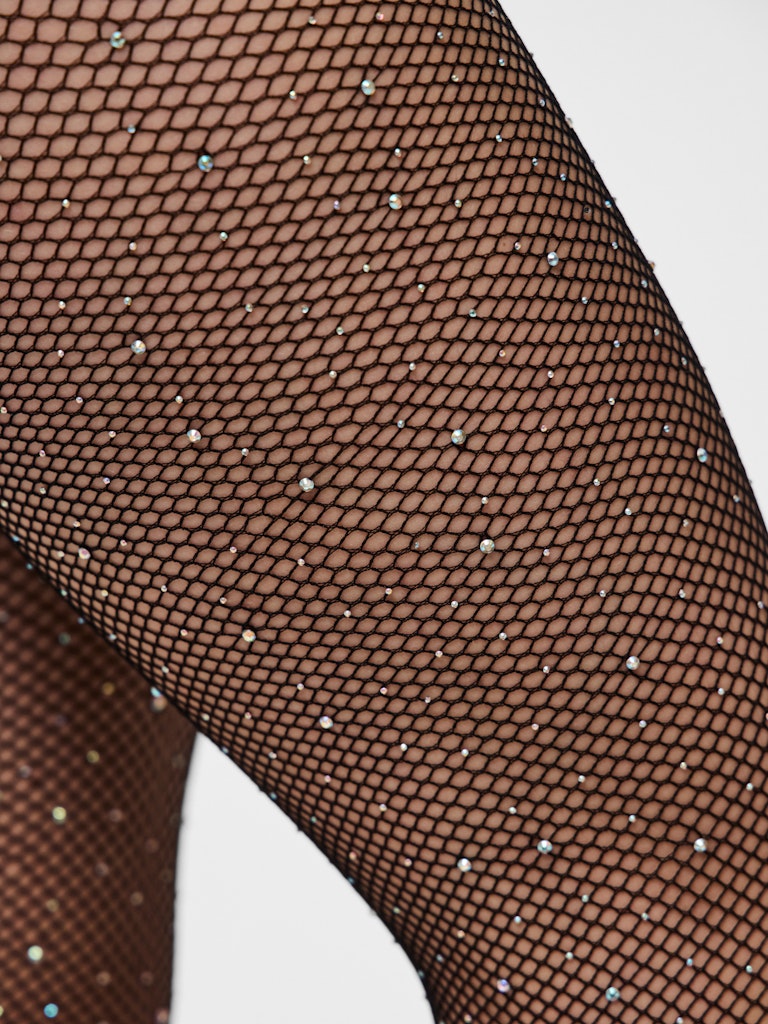 PCCLAIRE FISHNET GLITTER TIGHTS NOOS Sukkahousut