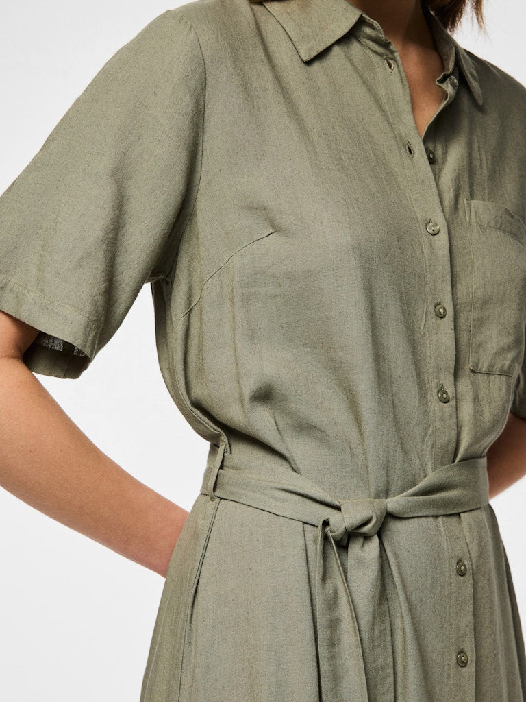 PCPIA2/4 MIDI SHIRT DRESSWVN NOOS Paitamekko