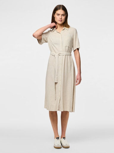 PCPIA2/4 MIDI SHIRT DRESSWVN NOOS Paitamekko
