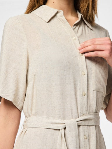 PCPIA2/4 MIDI SHIRT DRESSWVN NOOS Paitamekko
