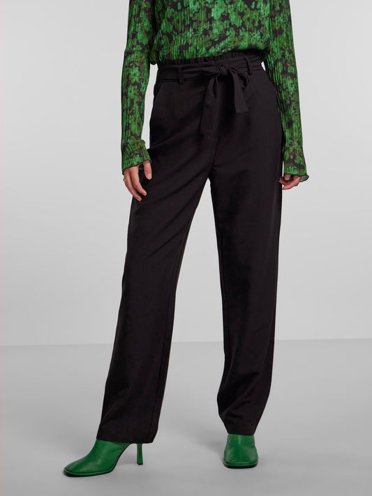 PCBOSELLA HW PAPERBAG STRAIGHT PANT Housut