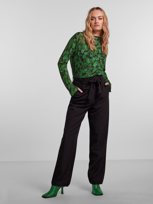 PCBOSELLA HW PAPERBAG STRAIGHT PANT Housut