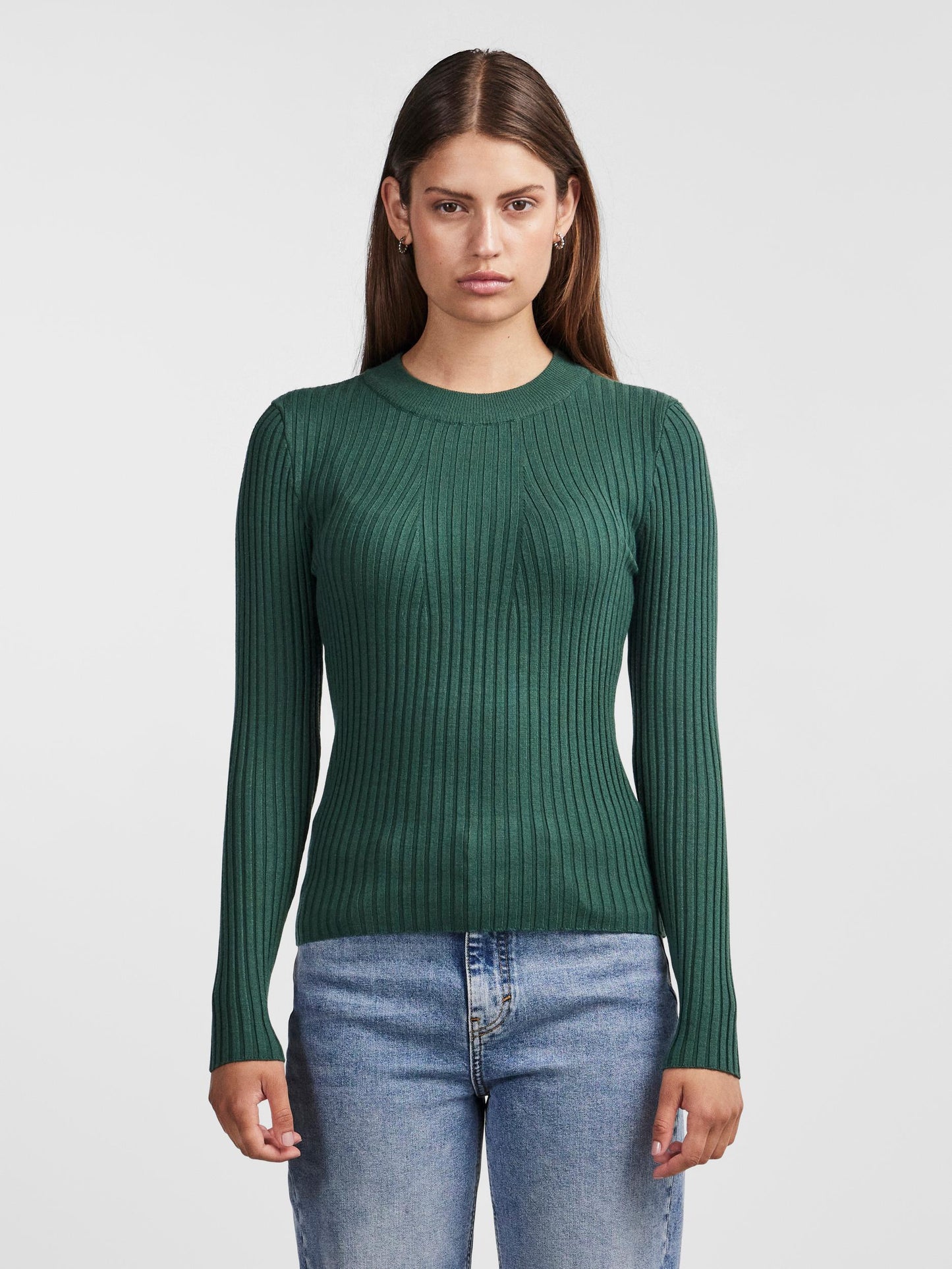 PCCRISTA LS O-NECK KNIT NOOS BC Neule