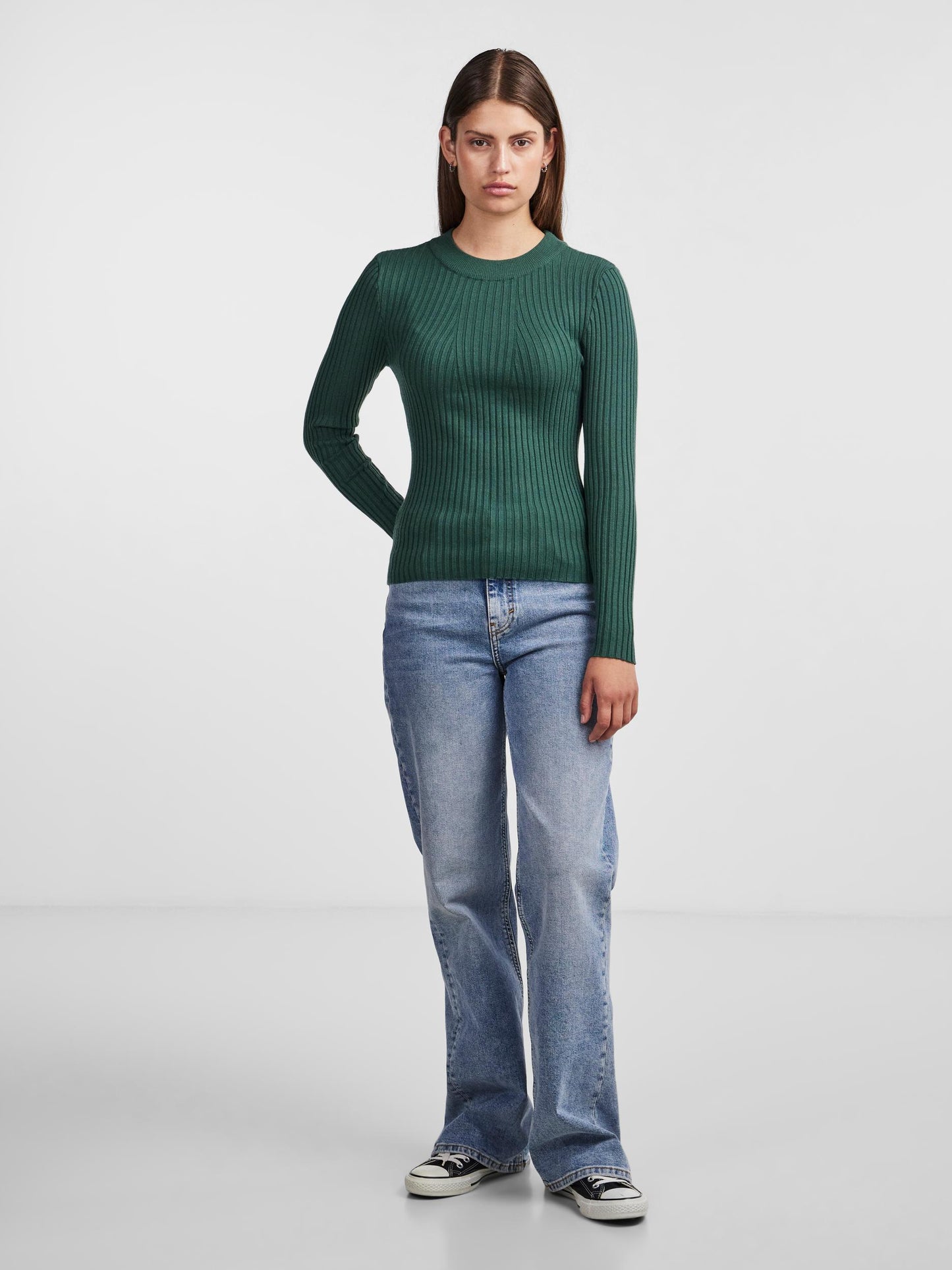 PCCRISTA LS O-NECK KNIT NOOS BC Neule