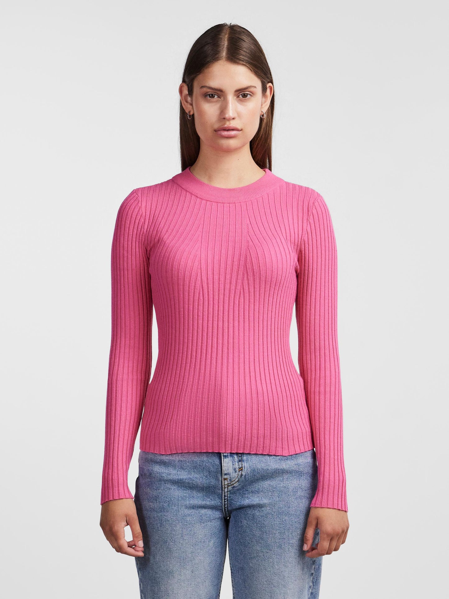 PCCRISTA LS O-NECK KNIT NOOS BC Neule