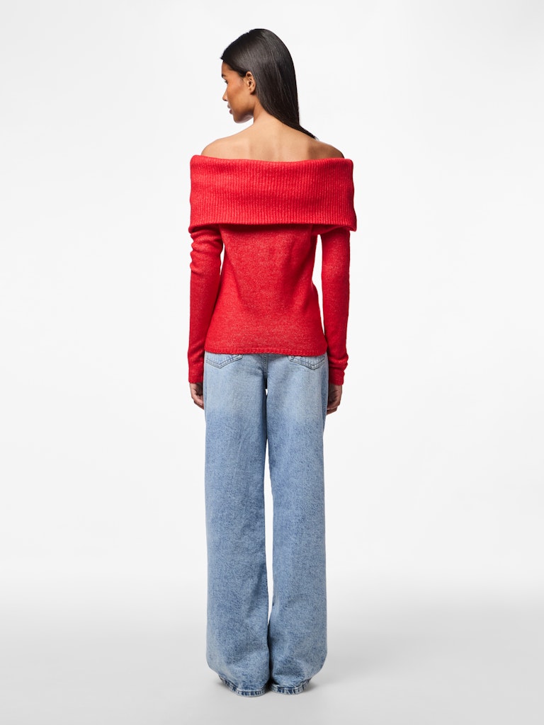 PCRIKO LS OFF SHOULDER KNIT BC Neulepaita