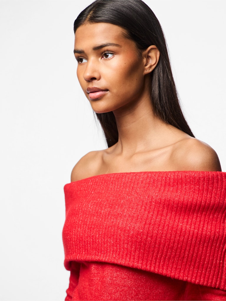 PCRIKO LS OFF SHOULDER KNIT BC Neulepaita
