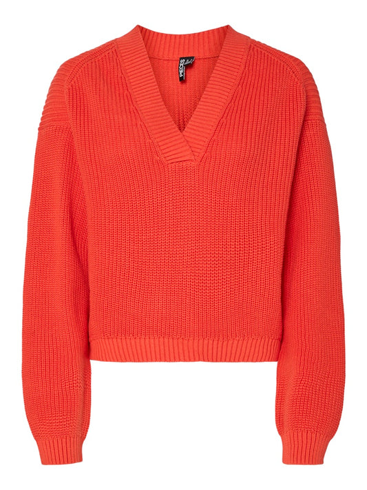 PCSISE LS V-NECK KNIT BC Neulepusero
