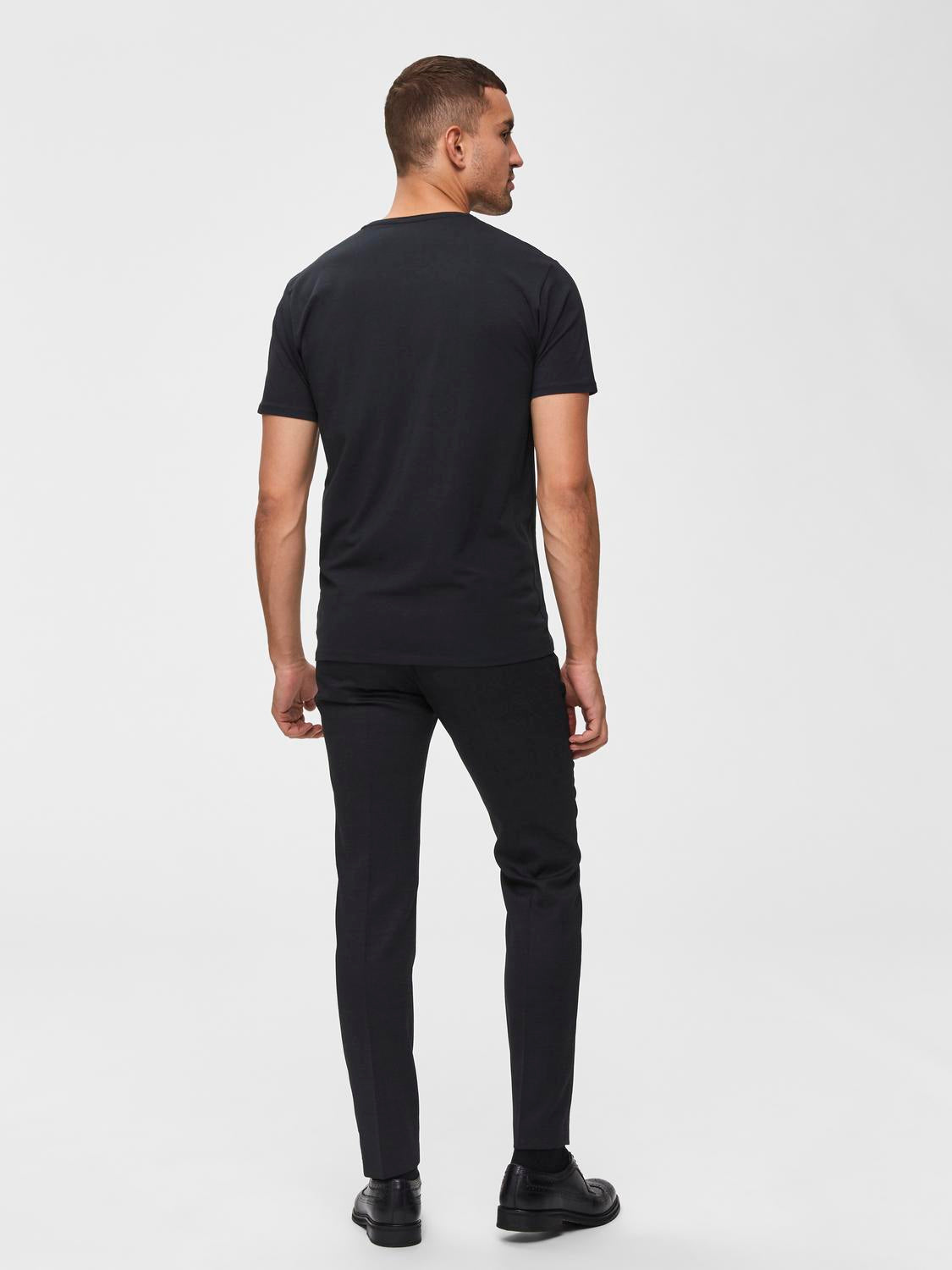 SLHNEWPIMA SS O-NECK TEE B T-paita