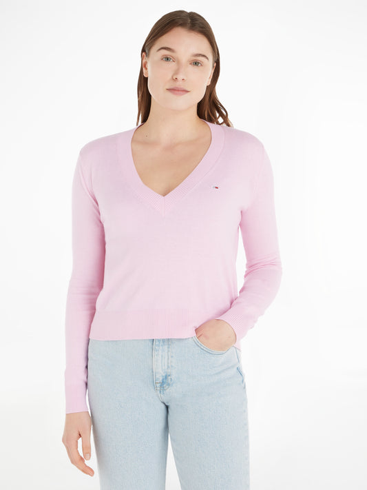 TJW ESSENTIAL V-NECK SWEATER Neule