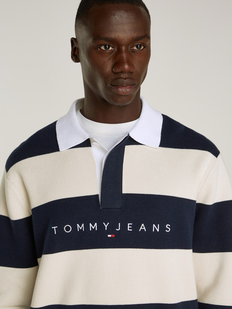 TJM REG CB STRIPED LINEAR RUGBY Neule