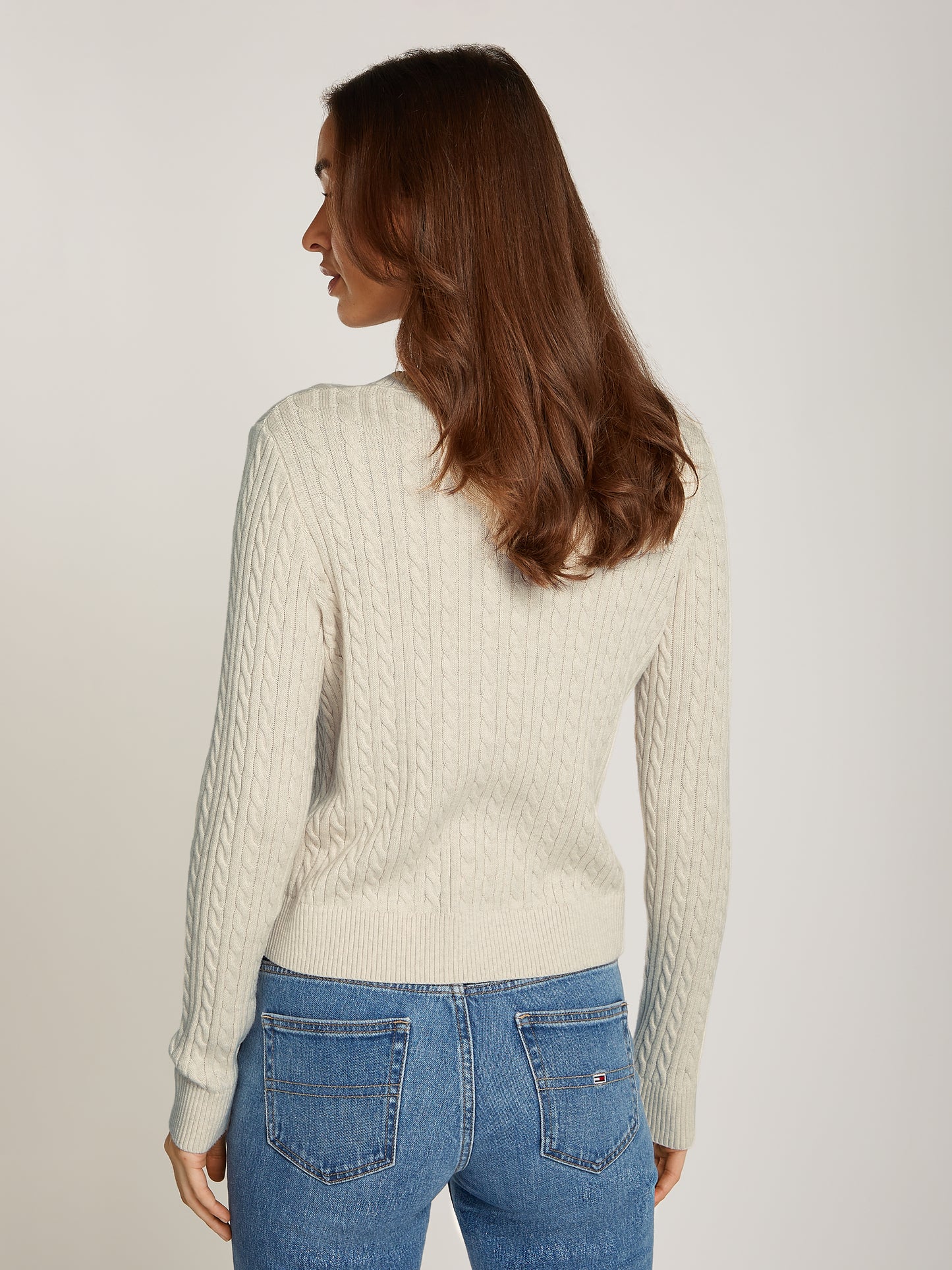 TJW CABLE ESSENTIAL SWEATER Neule