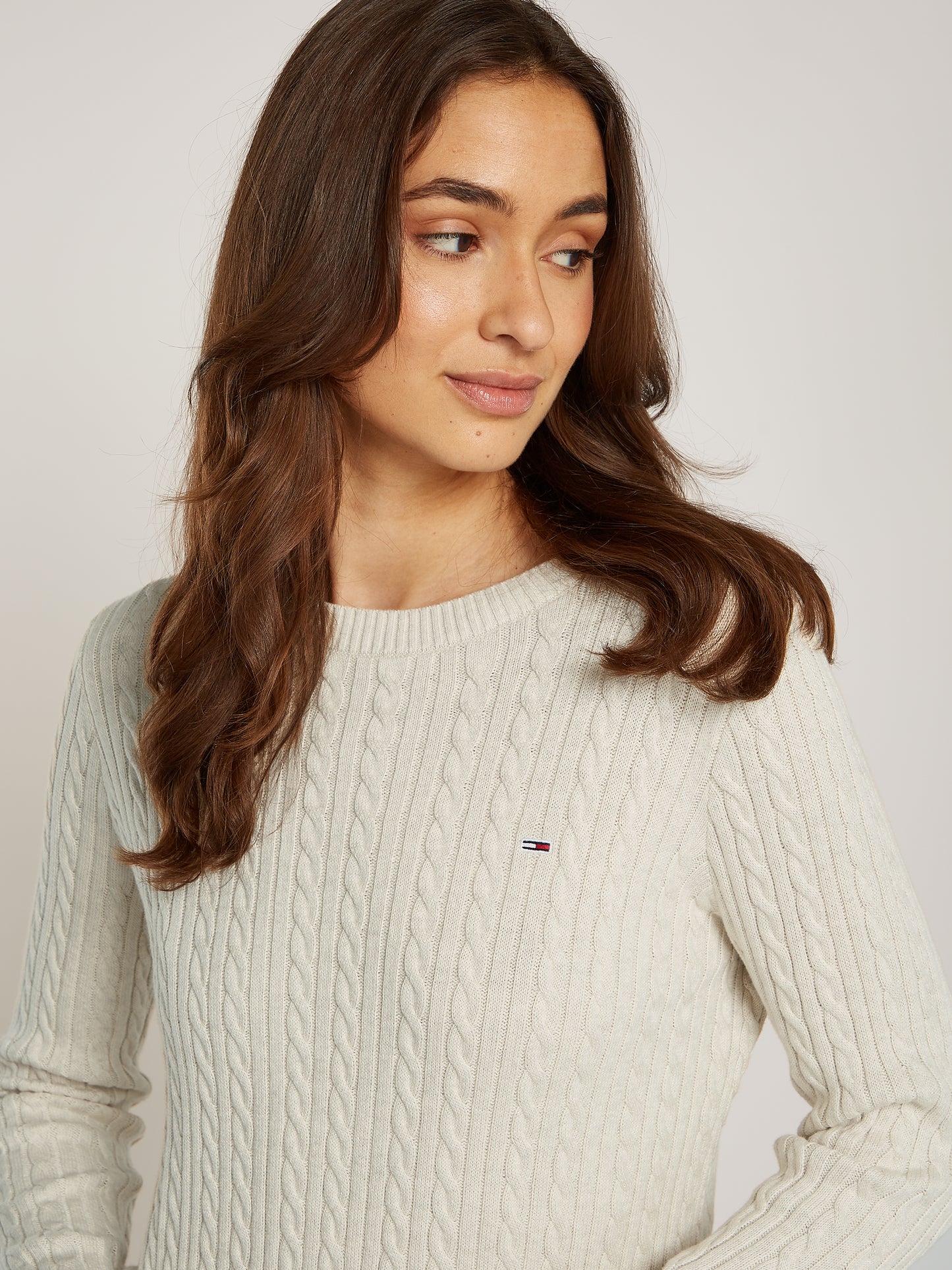 TJW CABLE ESSENTIAL SWEATER Neule