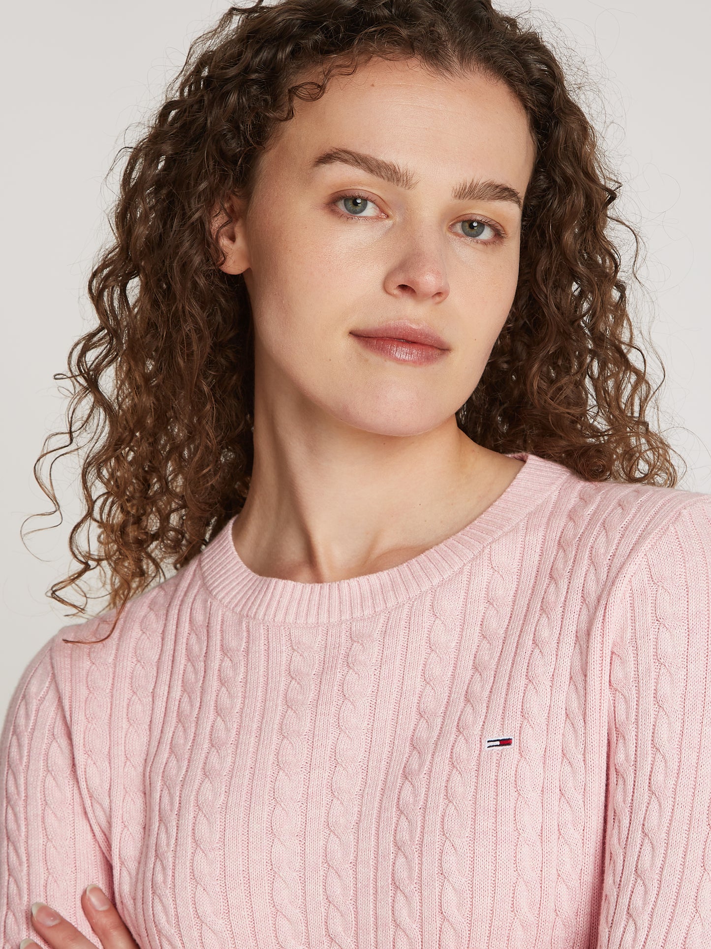TJW CABLE ESSENTIAL SWEATER Neule