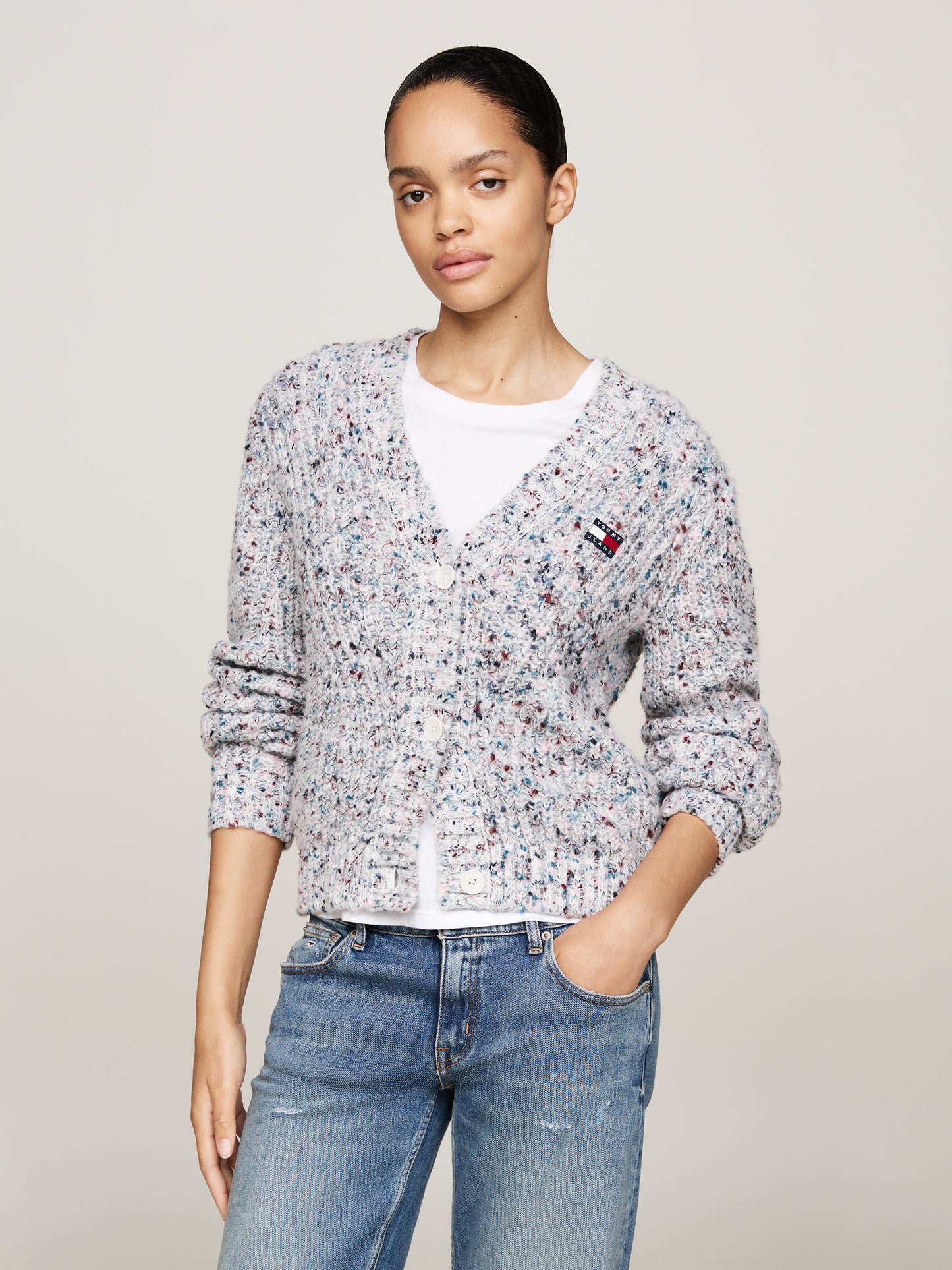 TJW MARLED YARN CARDIGAN Neuletakki