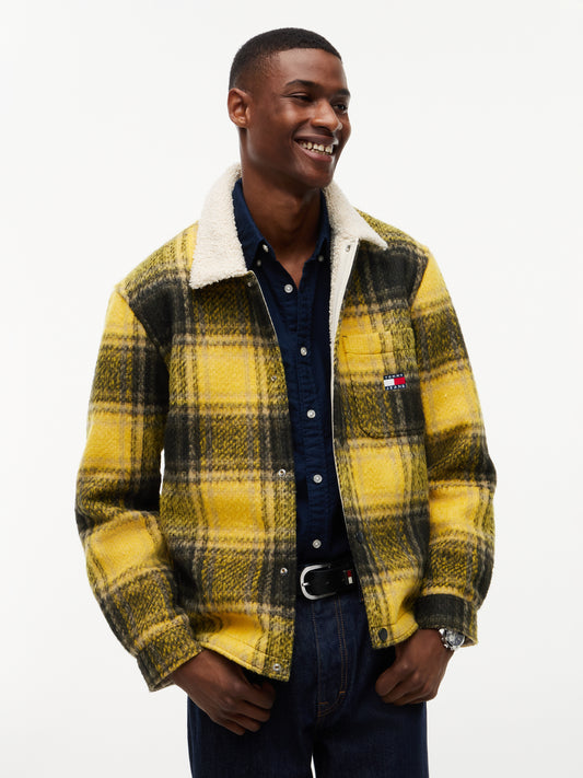 TJM TEDDY COLLAR BRUSHED SHACKET Takki